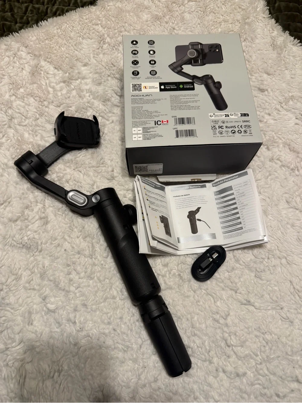 Like New Portable Black Smartphone Stabilizer  Smart XE 3-Axis